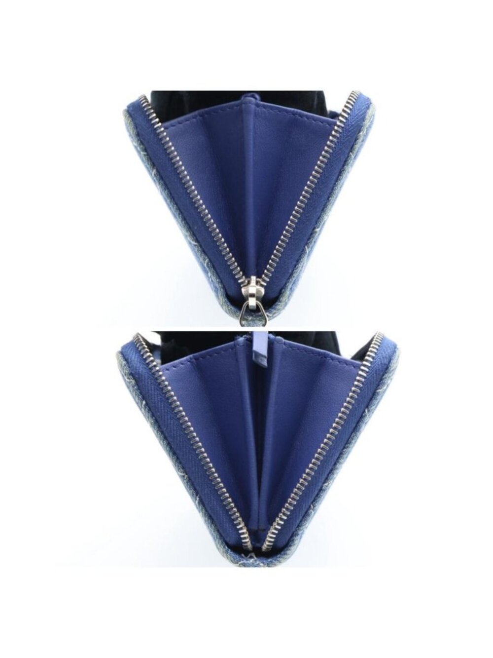 Chanel Quilted Denim Compact Zip Wallet - Picture 6 of 10